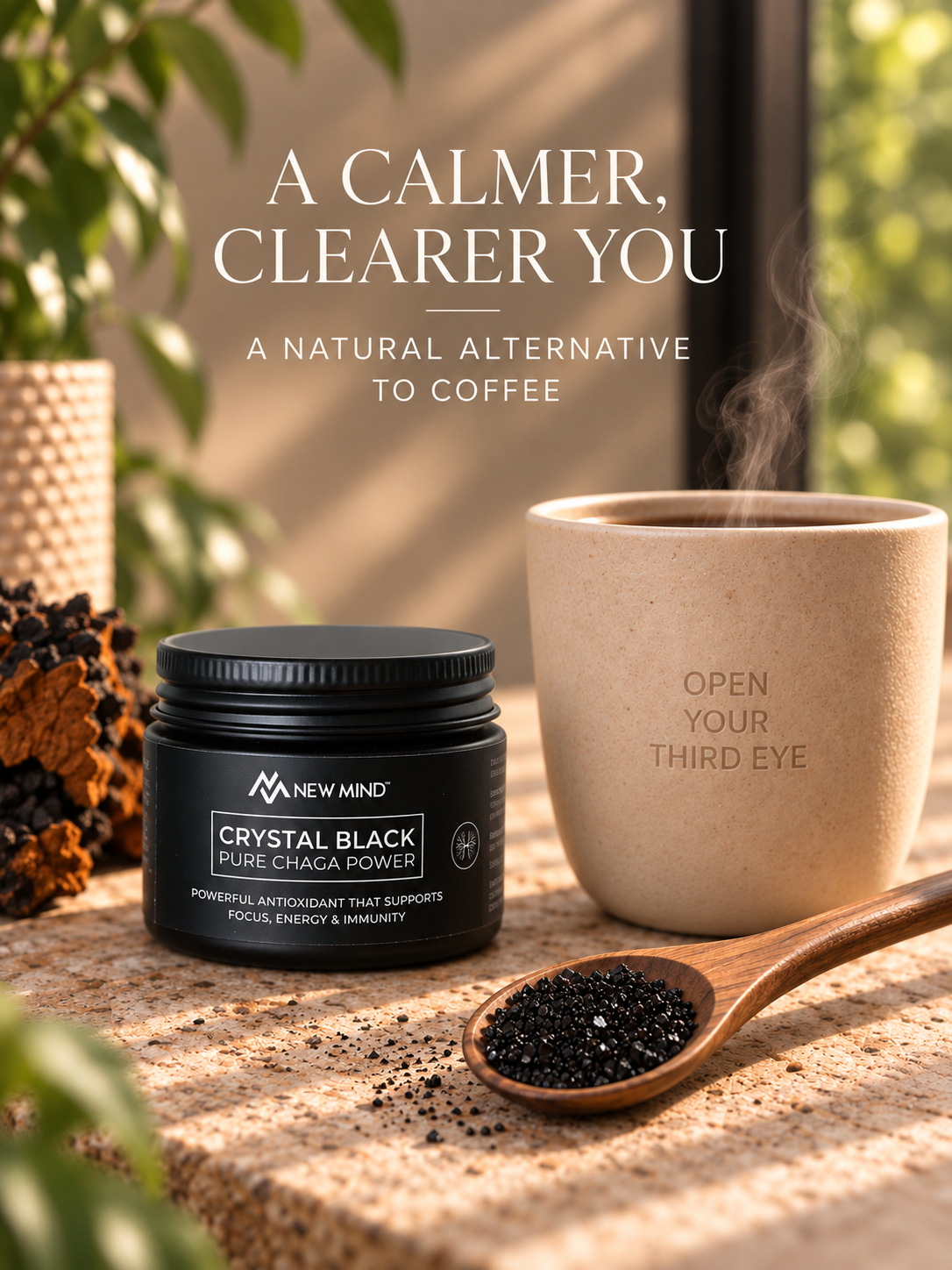Crystal Black Chaga Extract (30g/30cups)