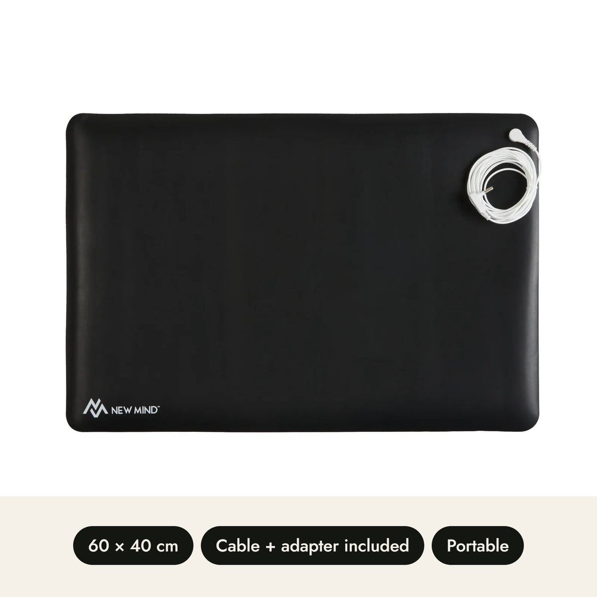 New Mind Grounding Mat, 60 x 40 cm, cable and adapter included